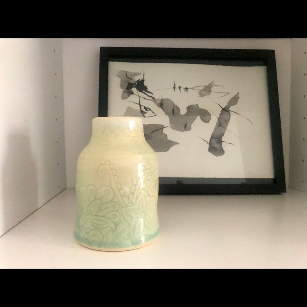 Handmade ceramic vase